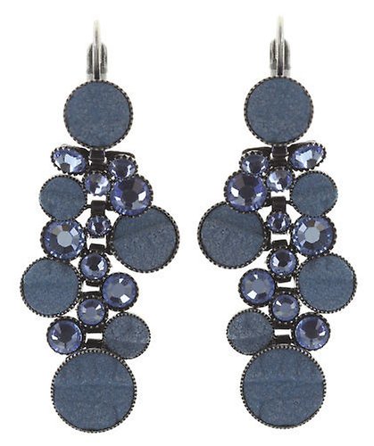 Kép Earring eurowire dangling Planet River Blue  