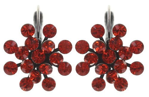 Bild für Ohrringe mit Brisur Magic Fireball Orange Hyazinth Classic Size (21mm Ø)