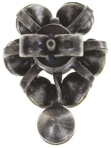 image pour Clou d'oreille Magic Fireball Jaune topaz Classic Size (21mm Ø)