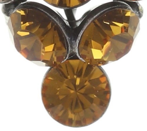 image pour Clou d'oreille Magic Fireball Jaune topaz Classic Size (21mm Ø)