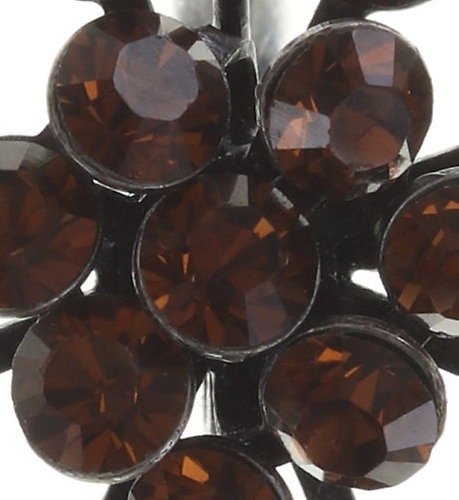 image pour Boucles d'oreilles Eurowire Magic Fireball Marron smoked topaz Classic Size (21mm Ø)