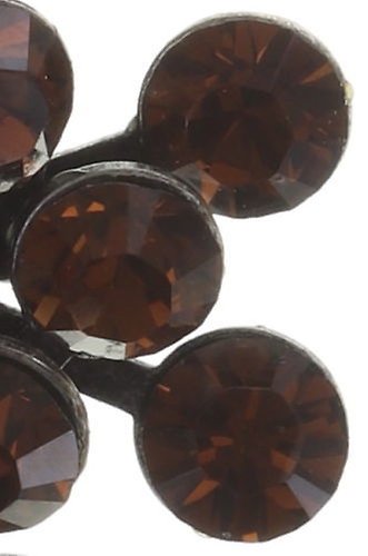 Bild für Ohrringe mit Brisur Magic Fireball Braun Rauchiges topaz Classic Size (21mm Ø)