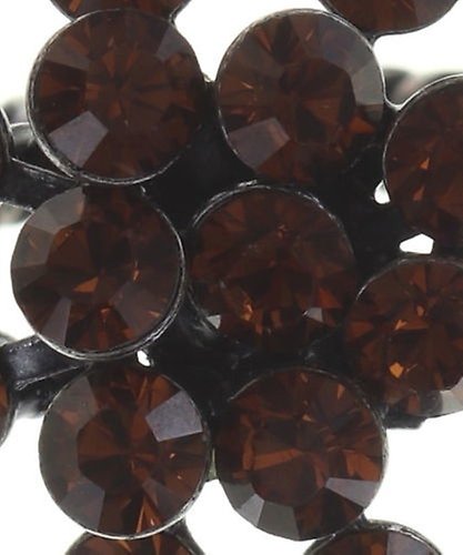 image pour Anneau Magic Fireball Marron smoked topaz Classic Size (21mm Ø)