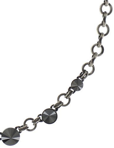 image for Necklace Rivoli Black jet hematite 