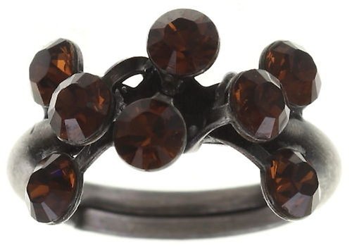 image for Ring Magic Fireball Brown smoked topaz Classic Size (21mm Ø)