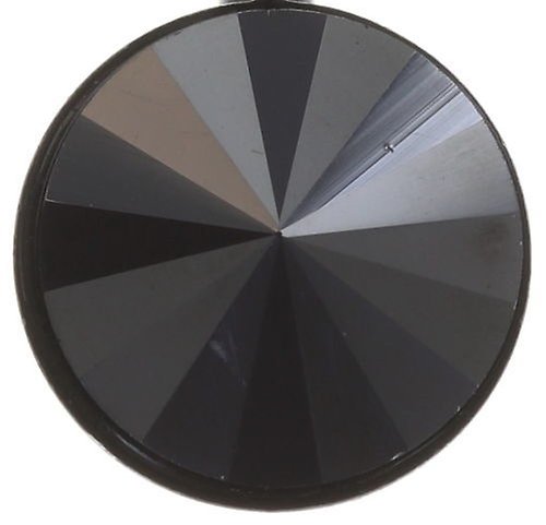 image for Earring Eurowire Rivoli Black jet hematite 