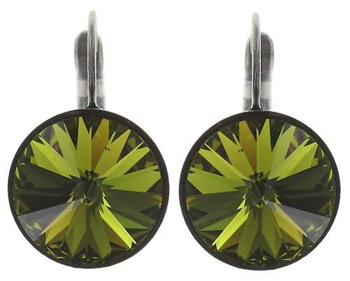 image pour Boucles d'oreilles Eurowire Rivoli Vert Olivine 