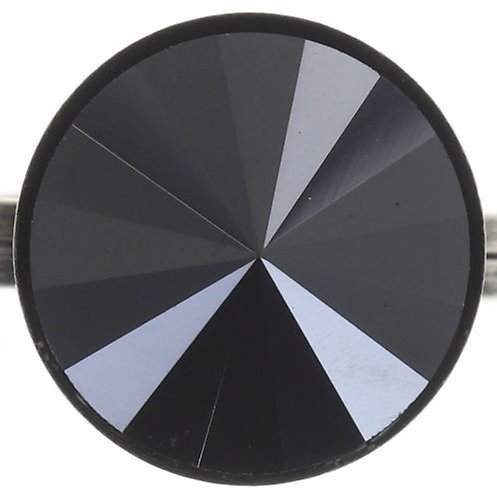 image pour Anneau Rivoli Noir jet hematite 