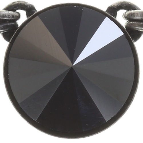 image for Necklace Rivoli Black jet hematite 