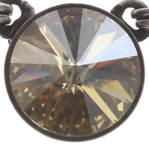 Bild für Halskette Rivoli Beige Kristall goldener Schatten 