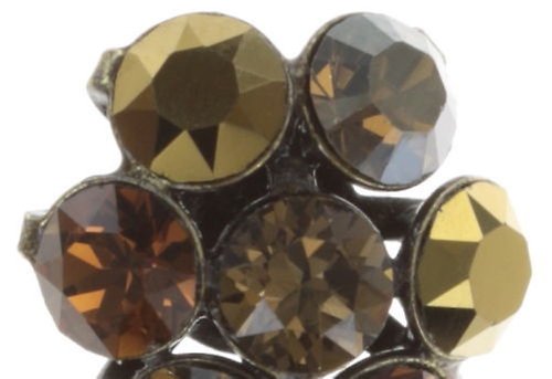 image for Earring Stud Magic Fireball Black / Dark Brown  small