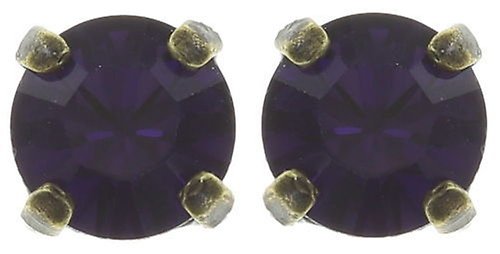 Bild für Ohrstecker Black Jack Lila Purpur Seide SS 29