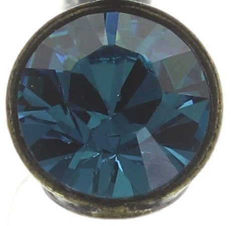image for Earring Eurowire Black Jack Blue indicolite SS 29