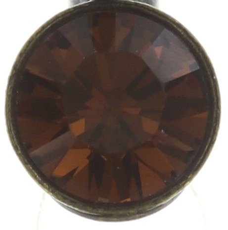 image for Earring Eurowire Black Jack Brown smoked topaz SS 29