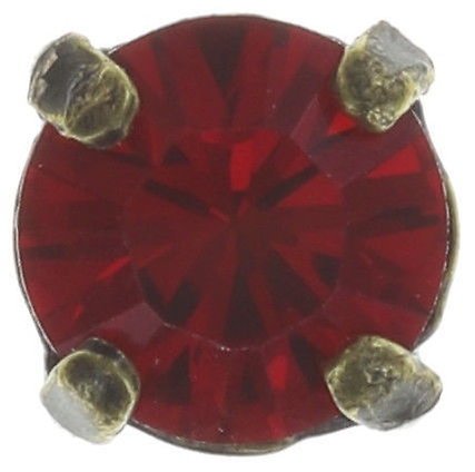 image pour Clou d'oreille Black Jack Rouge light siam SS 29