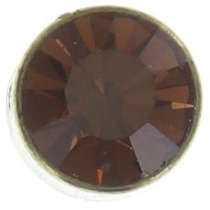 image for Earring Stud Black Jack Brown smoked topaz PP 32