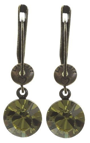 image pour Boucles d'oreilles pendantes Black Jack Vert Khaki SS 39