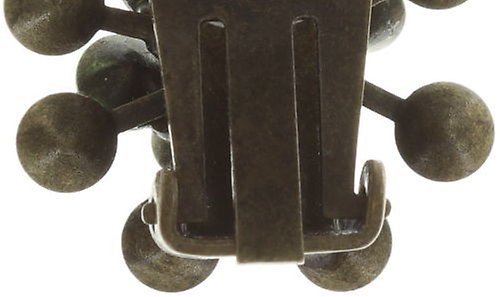 image for Earring Clip Magic Fireball Black jet Classic Size (21mm Ø)