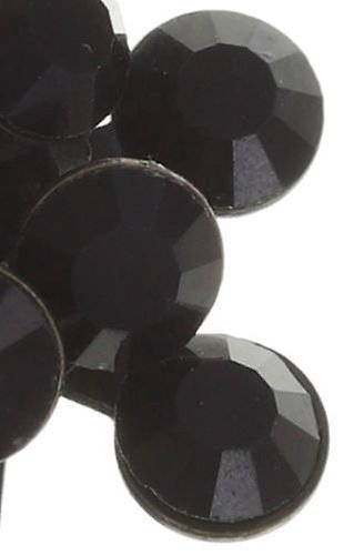 image for Earring Clip Magic Fireball Black jet Classic Size (21mm Ø)