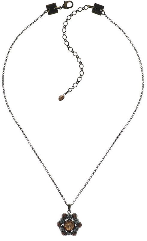 image for Necklace Pendant Bended Lights Blue / Brown  