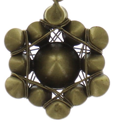 image for Necklace Pendant Bended Lights Red  