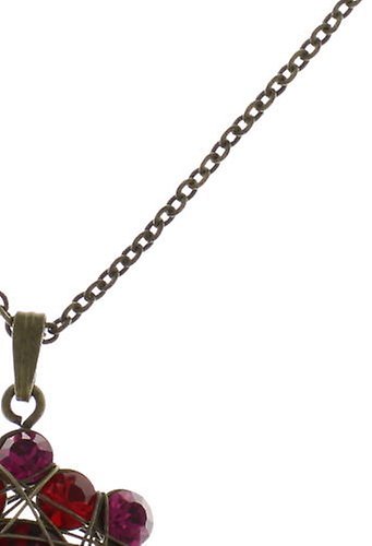 image for Necklace Pendant Bended Lights Red  