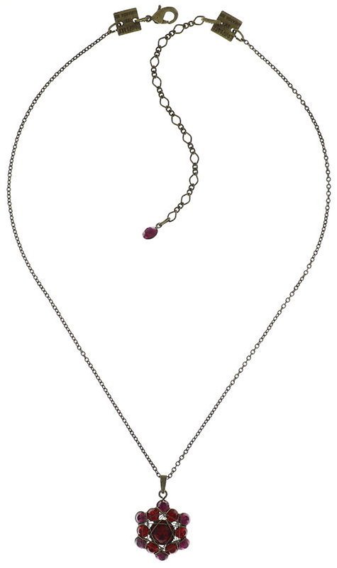 image for Necklace Pendant Bended Lights Red  