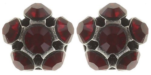 image for Earring Stud Disco Balls Red siam PP 18