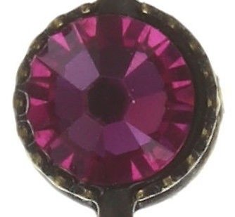 image pour Clou d'oreille pendant Waterfalls dark rose  