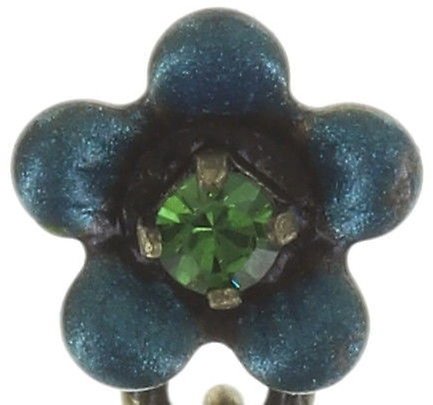 Bild für Ohrstecker baumelnd Mille Fleurs Blau / Grün  
