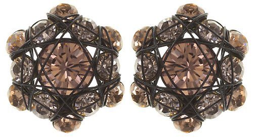 image for Earring Stud Bended Lights Beige  