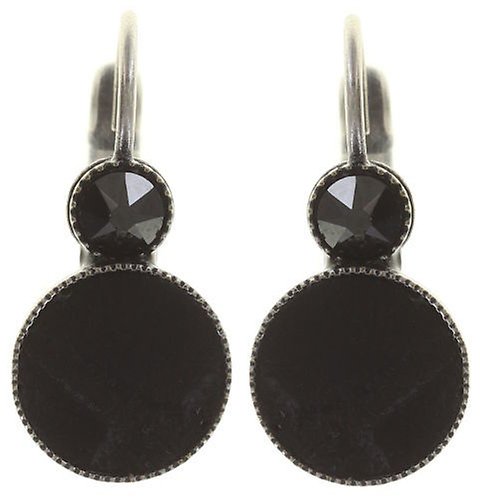 image for Earring Eurowire Planet River Black  