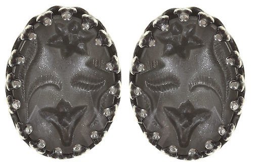 image for Earring stud Chinoiserie White  