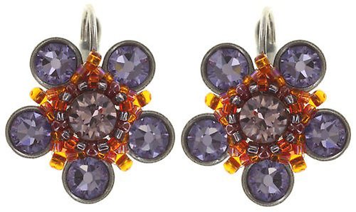 image pour Boucles d'oreilles Eurowire Apple Blossom Marron / Lila  size M
