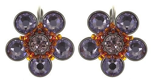 image for Earring Eurowire Apple Blossom Brown / Lila  size L