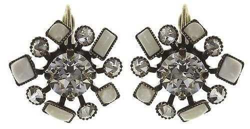 image pour Boucles d'oreilles Eurowire Jumping Baguette Blanc  