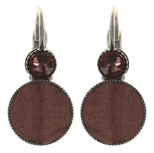 image for Earring eurowire Planet River Beige / Brown  