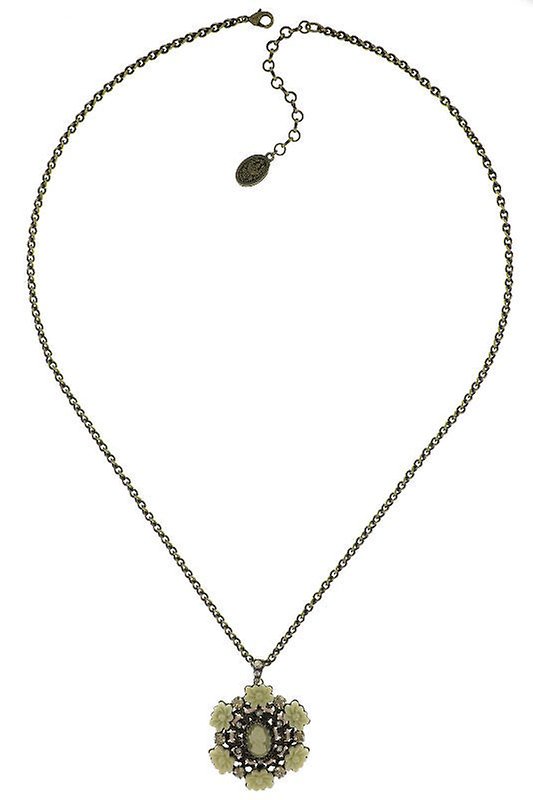 image pour Collier pendant (long) Macaron Beige / Blanc  size 2XL