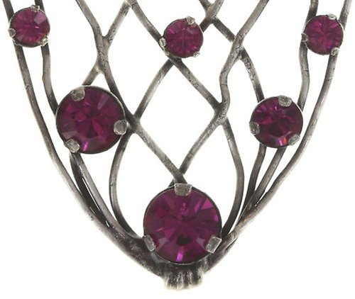 image pour Boucles d'oreilles Eurowire pendantes Cages Rose Foncé  