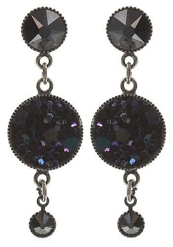 image pour Clou d'oreille pendant Studio 54 Noir  size XS