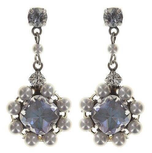 image pour Clou d'oreille pendant Pirates in Paris Blanc / Gris  