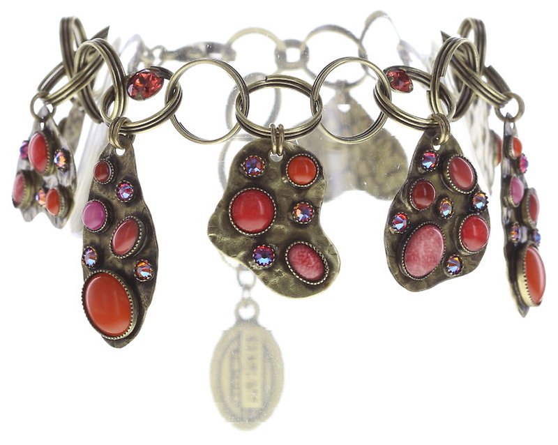 Bild für Armband Color Drops Korallenfarbig  