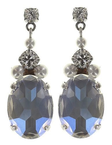 image pour Clou d'oreille pendant Pirates in Paris Blanc / Gris  