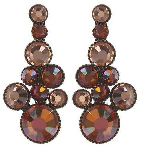 image for Earring Stud Dangling Water Cascade Orange  