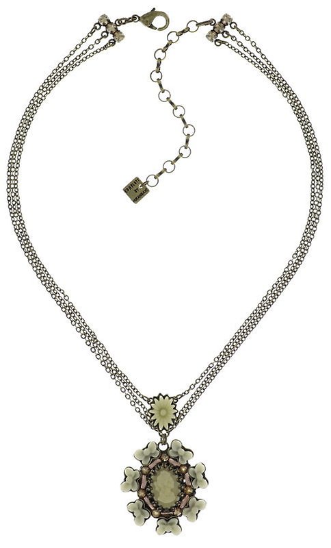 image for Necklace Macaron Beige / White  size L