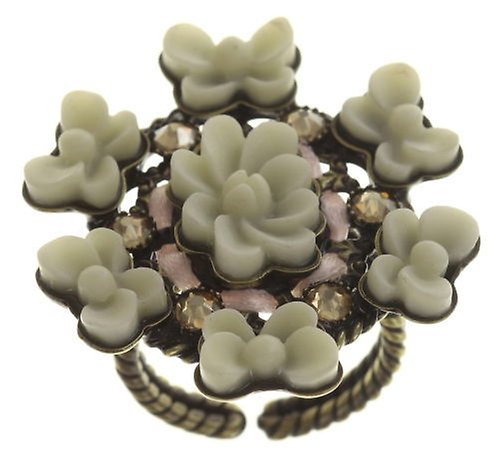 Bild für Ring Macaron Beige / Weiß  