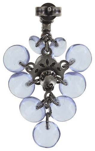 image for Earring Stud Dangling Aquarell Lila  