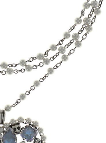 image for Necklace Pirates in Paris White / Grey  