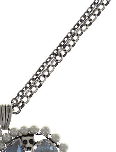 image for Necklace pendant Pirates in Paris White / Grey  