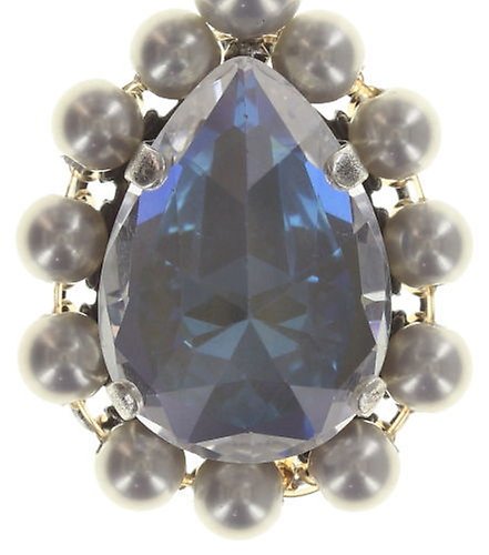 image for Earring Stud Dangling Pirates in Paris White / Grey  